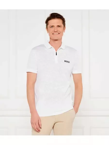 BOSS GREEN Tenisz póló Philix TOC JQ | stretch fehér