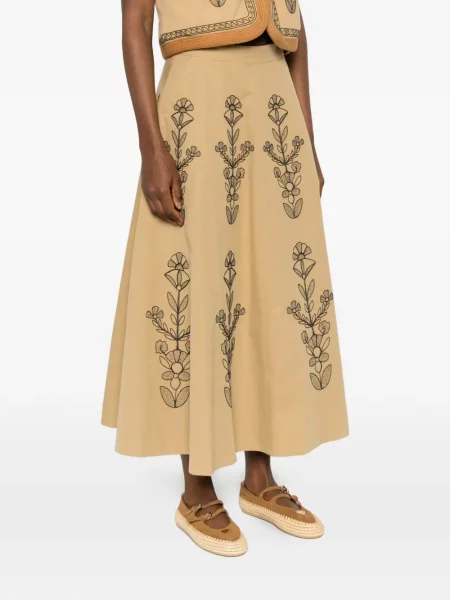 Fusta maxi Antik Batik cu model floral