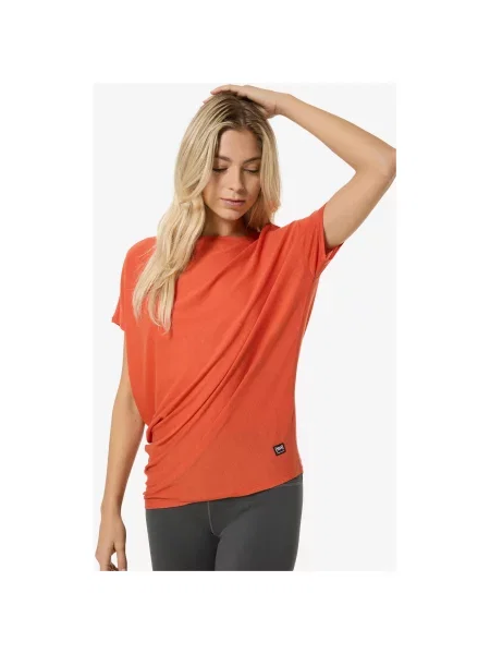 Koszulka SUPER.NATURAL W YOGA LOOSE TEE czerwona