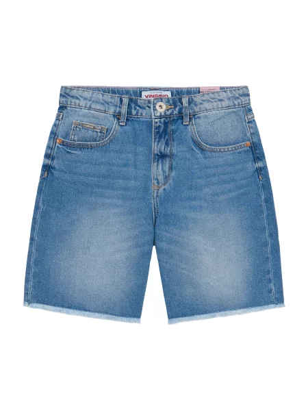Vingino Džínové Šortky Dena mid blue wash modré