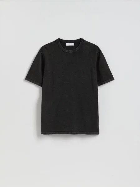 Reserved Pulover din cu mânecă scurtă negru