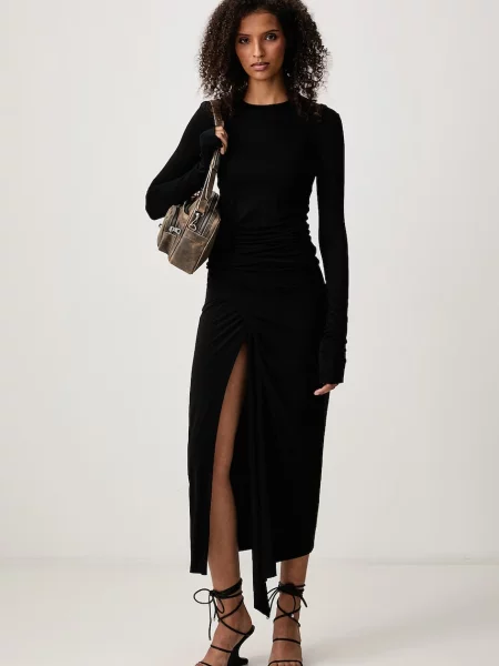 Rick Owens Lilies Anthem fustă cu vâscoză