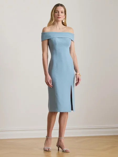 Lauren Ralph Lauren Obleka pastelno modra