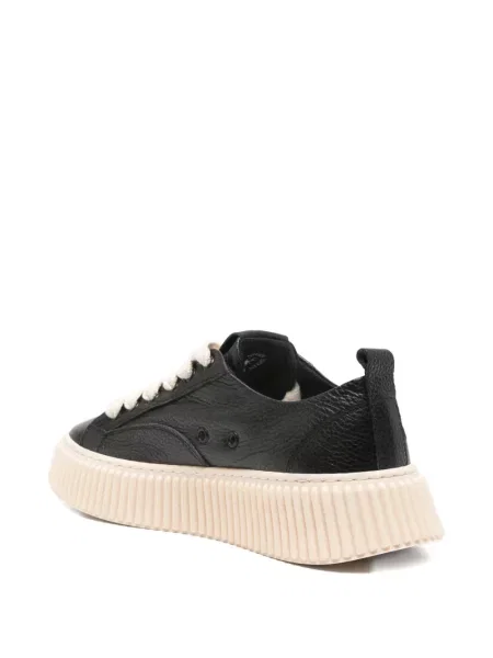 Sneakerși Rhun din piele cu platformă negru