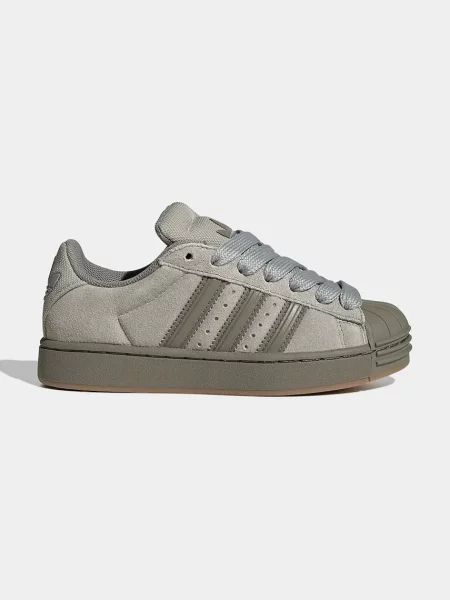 Adidas Originals SUPERSTAR sneakers detské semišové zelená