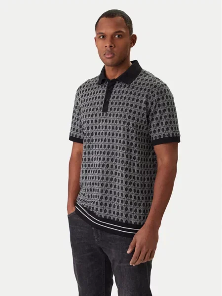 KARL LAGERFELD Polo majica črna