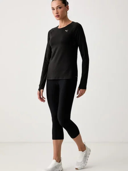 Tricou cu mânecă lungă Puma negru