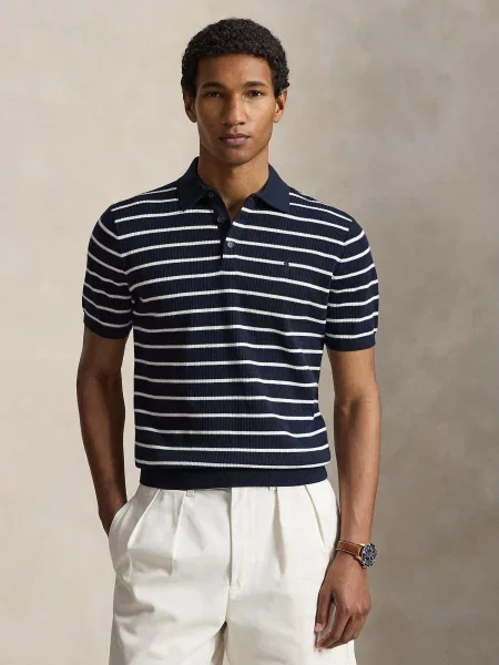 Polo Ralph Lauren Pulover bleumarin alb