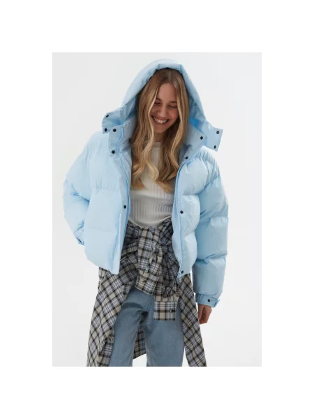 Укороченная куртка Estro голубая