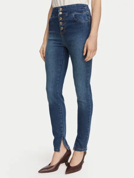 Rinascimento Blugi Skinny Fit albastru