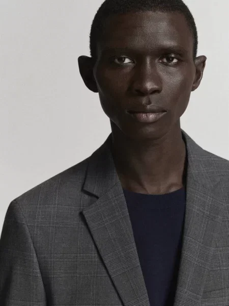 Marynarka garniturowa París super slim fit ciemnoszary Mężczyzna 48 MANGO MAN