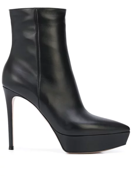 Botine Gianvito Rossi cu platformă negru