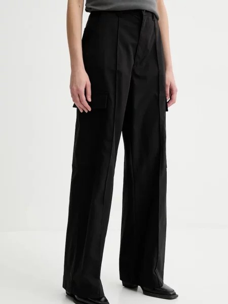 G-Star Raw pantaloni femei lat high waist negru