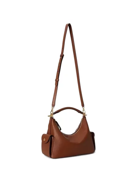 Geantă Lauren Ralph Lauren mini maro