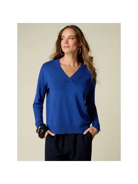 Sweter Oltre niebieski