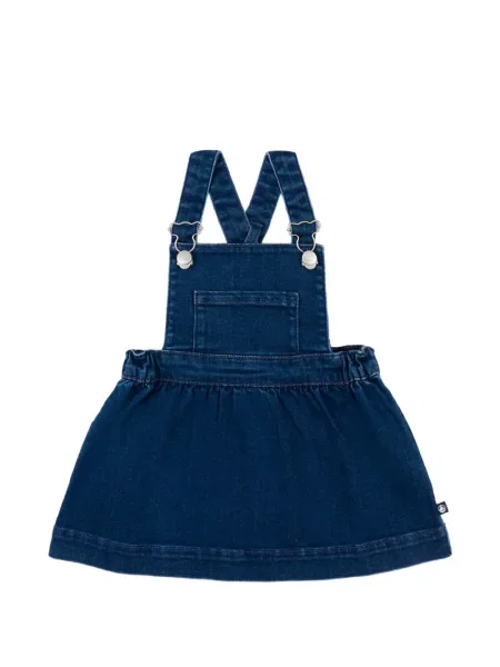 Sukienka jeansowa dziecięca Petit Bateau niebieska