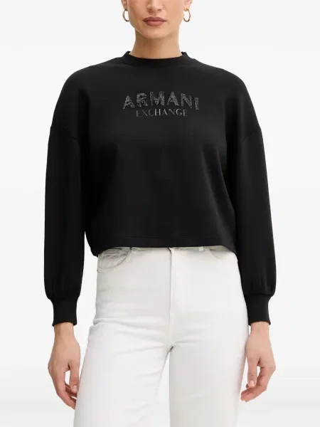 Hanorac Armani Exchange cu autograf negru