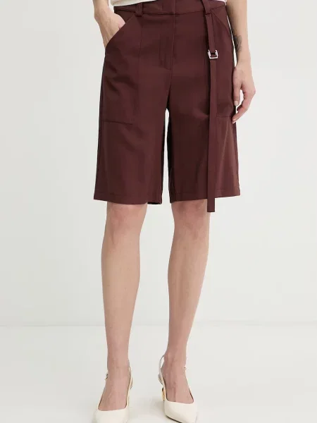 Patrizia Pepe szorty eleganckie z brązowe