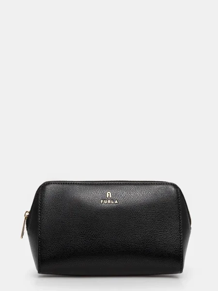 Smink táska Furla Camelia L Cosmetic Case fekete