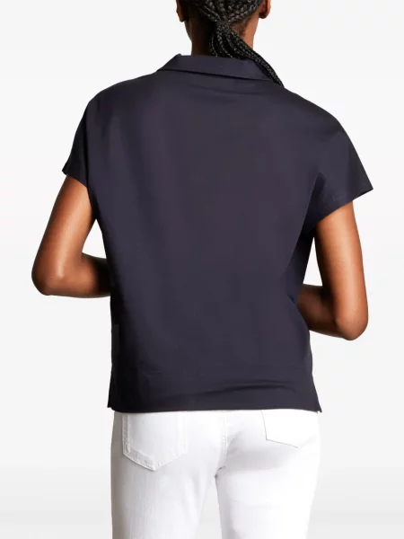 Polo Fay cu broderie albastru