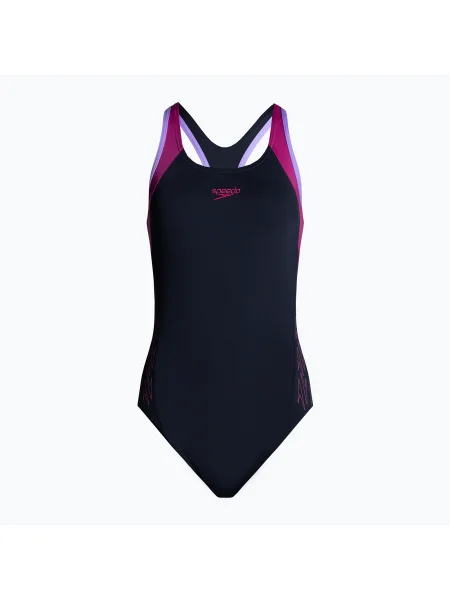 Olcsóbban. Speedo Hyperboom Splice Flyback női egyrészes fürdőruha tengerészkék Méret: 28