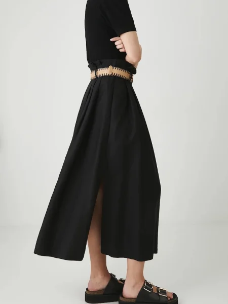 Medicine szoknya maxi harang alakú fekete