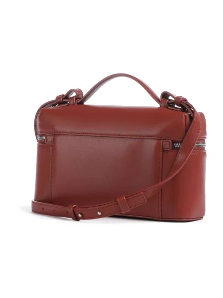 Emporio Armani torebka crossbody skórzana czerwona
