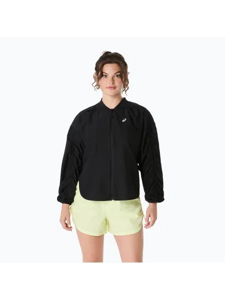 Дамско яке за бягане ASICS Nagino Run Adjustable performance black черно