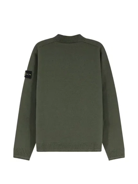 Lung pulover Stone Island cu strasuri verde