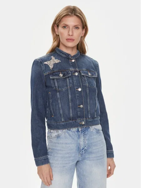 Guess Geacă de blugi Delya Bleumarin