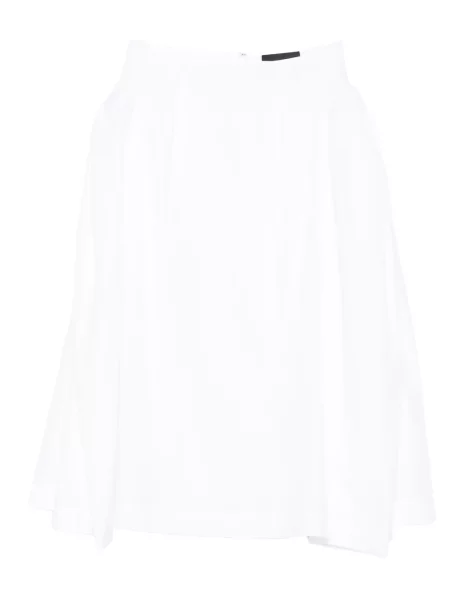 Fustă midi Simone Rocha cu funde până la genunchi alb