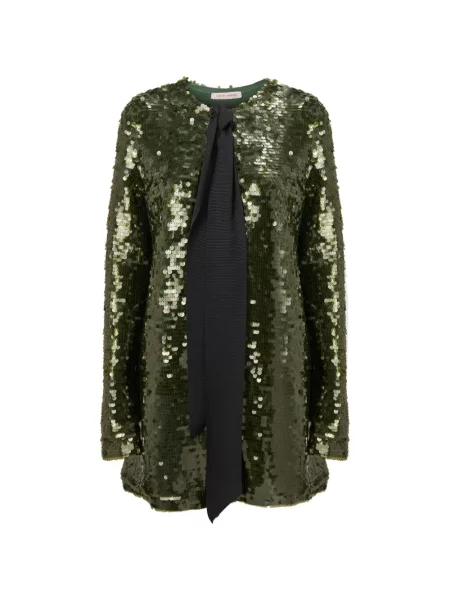 Bluză Carolina Herrera cu paiete cu legături verde
