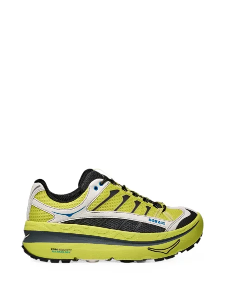 Sneakerși Hoka cu șireturi din dantelă galben
