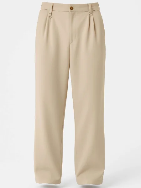 Dandalo Kalhoty se sklady v pase béžová