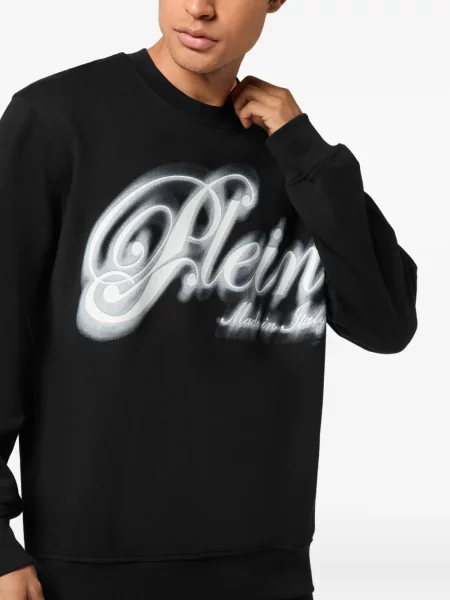 Hanorac Philipp Plein cu imagine negru