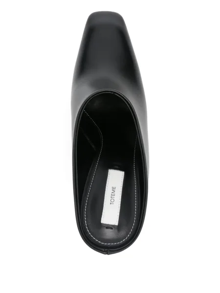Papuci tip mules Toteme din piele negru