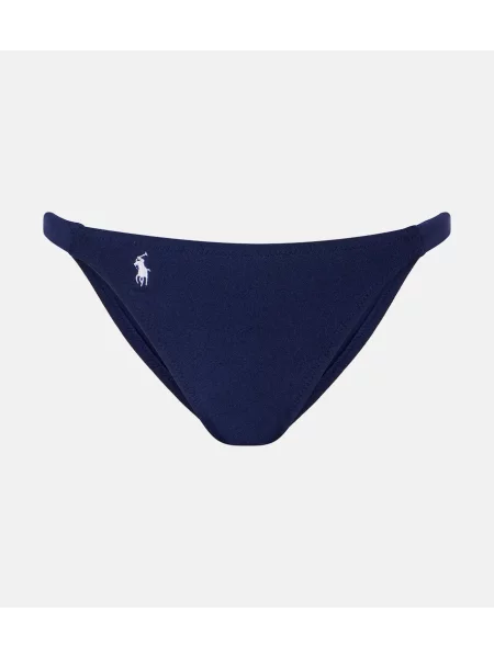Haftowany bikini Polo Ralph Lauren niebieski