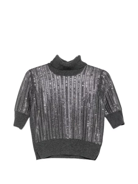 Pulover Ermanno Scervino cu paiete gri