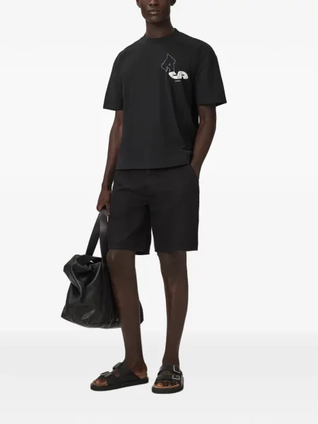 Tricou Allsaints cu imagine negru