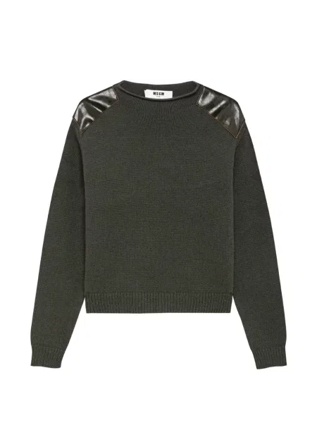 Pulover Msgm din piele verde