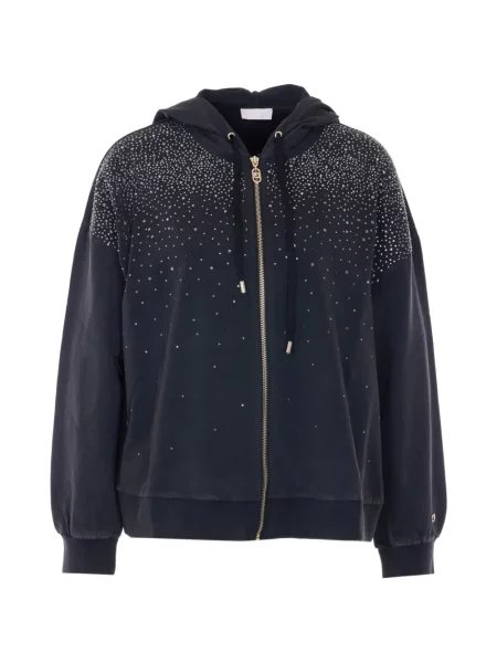 Kryształ górski bluza z kapturem Liu Jo czarna