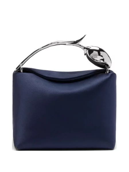 Geantă shopper Erdem cu model floral albastru
