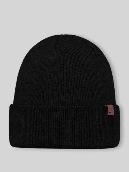 Czapka beanie z mieszanki model ‘WILLES’ Barts czarna