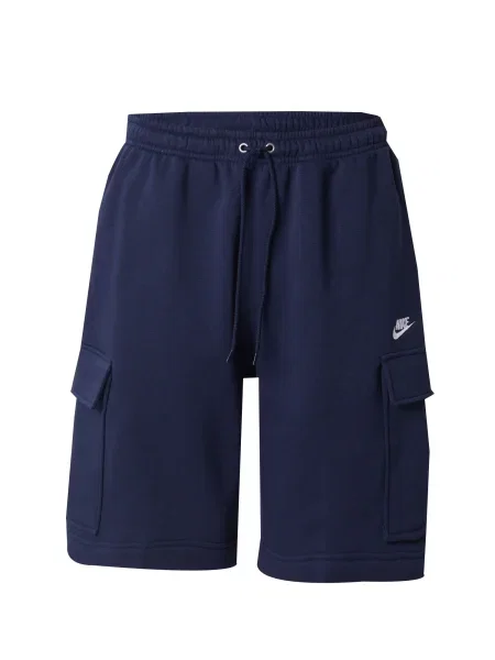 Nike Sportswear Pantaloni cu CLUB albastru marin alb
