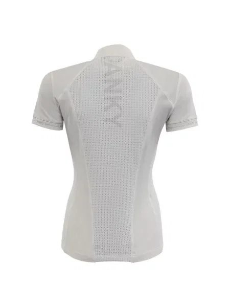 Koszulka do zawodów jeździeckich ANKY Textural C-Wear biała