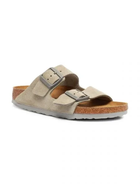 Birkenstock Bőr papucs Arizona bézs