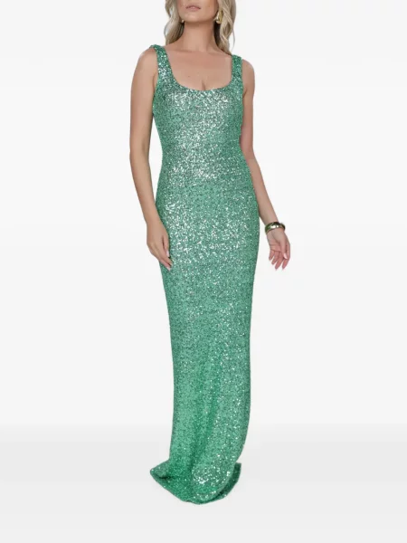 Rochie Roserry cu paiete verde