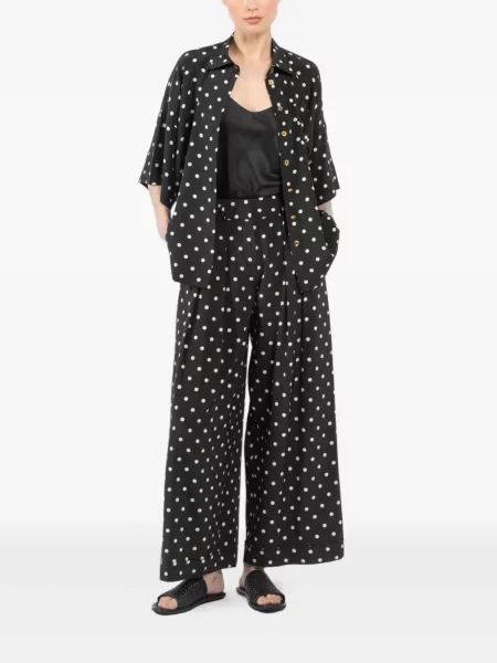 Pantaloni Françoise cu buline negru