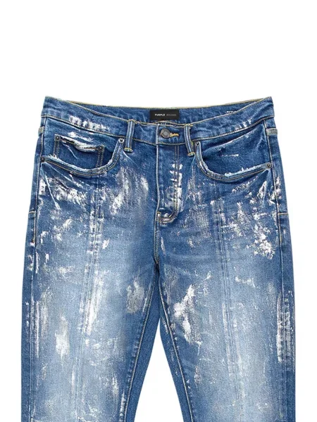Blugi drepți Purple Brand albastru