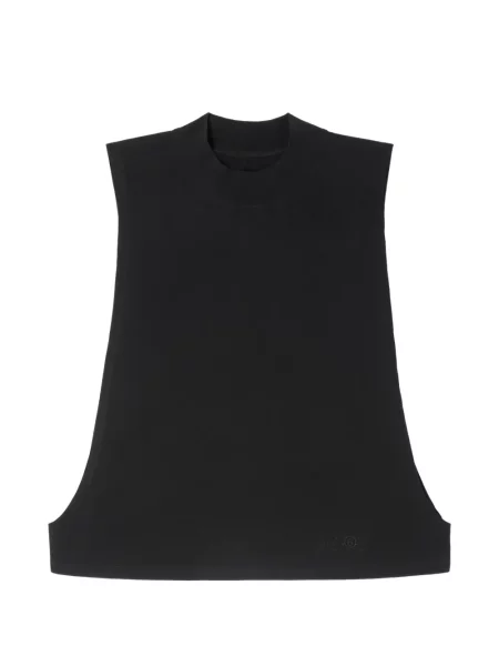 Top Mm6 Maison Margiela fără mâneci din jerseu negru